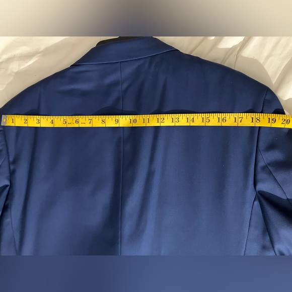 🆓 Tie .2 pcs 🎄CARAVELLI SOLID LIGHT navy blue color like new - Picture 12 of 17